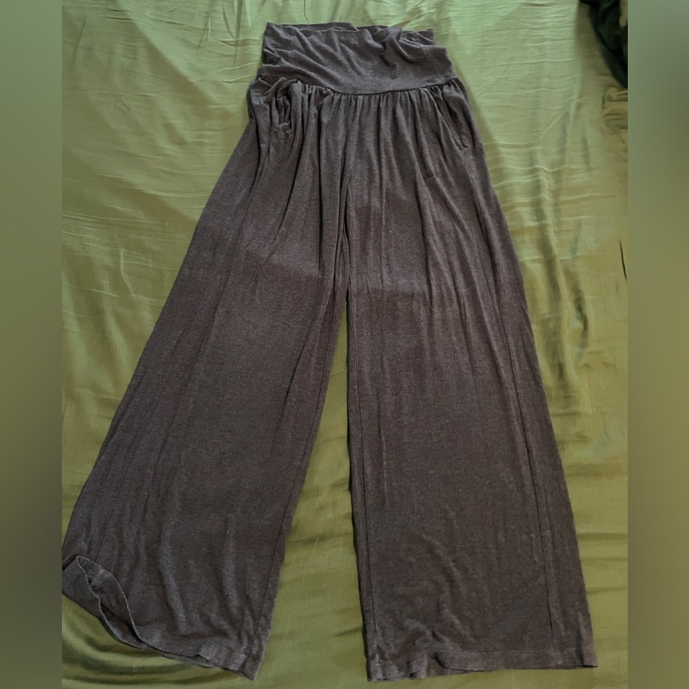 Buttery soft charcoal Athleta lounge pants - Studio Wide Leg Pant